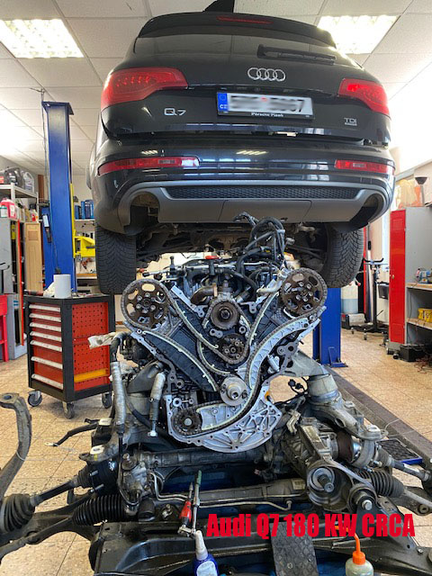 Audi Q7 180 KW rozvody Audi Q7 180 kw CRCA výměna rozvodové sady